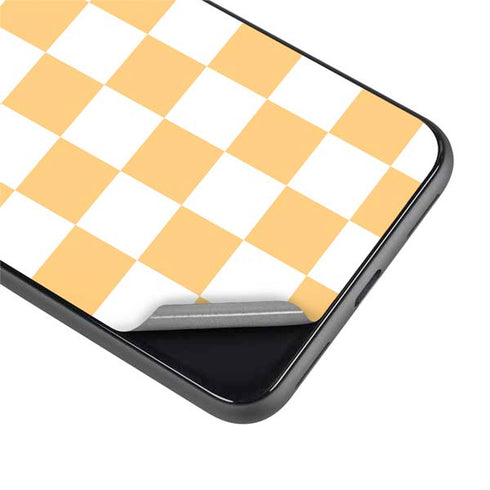 Yellow and White Checkerboard Google Pixel 4 XL Skin